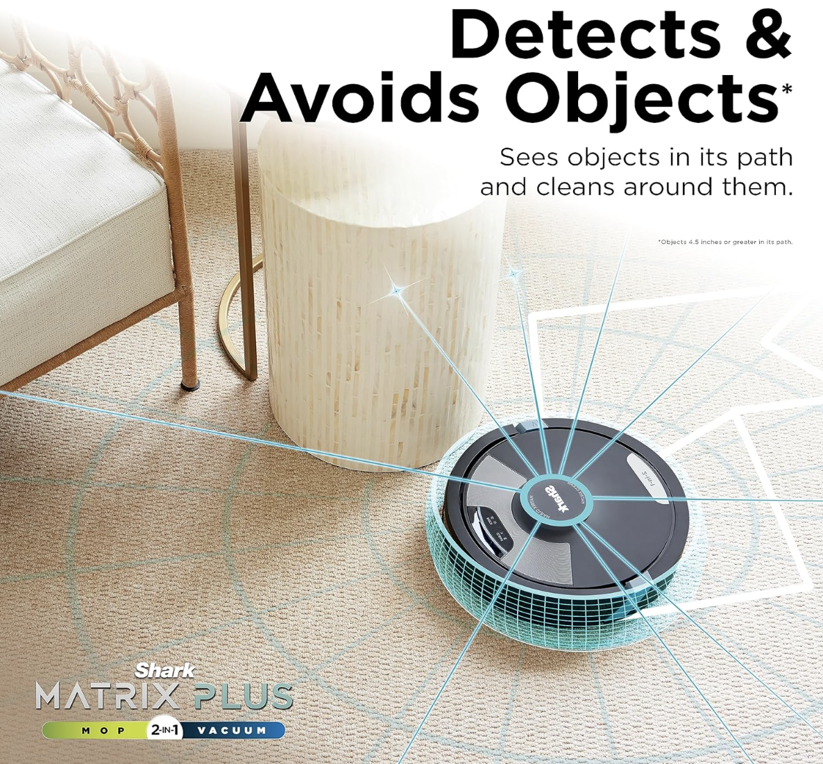 Shark Matrix Plus 2in1 Robot Vacuum & Mop with Sonic Mopping